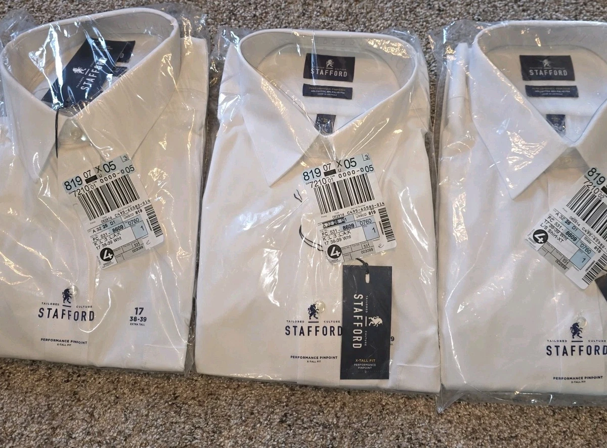 Stafford Big & Tall 17 Size Dress Shirts for Men for sale | eBay