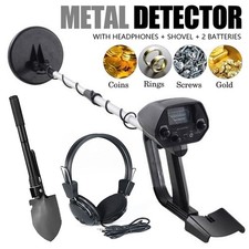 Metal Detector Gold Treasure Waterproof Hunter Underground Scanner W/Headphone