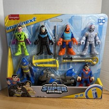 Imaginext DC Super Friends Deluxe Figure Pack Batman Nightwing Riddler Brainiac