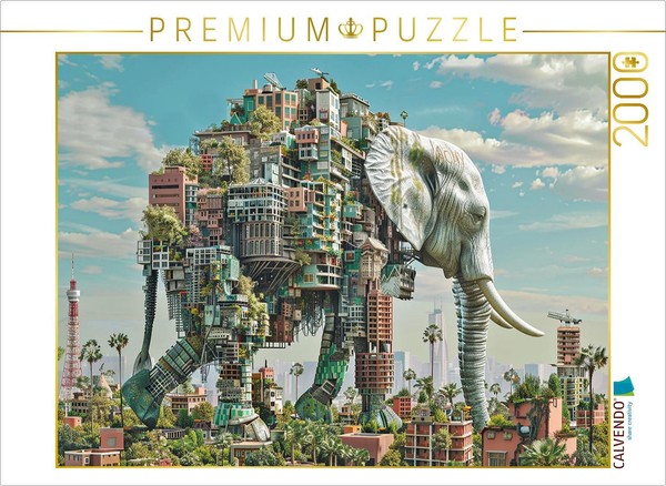 Calvendo Puzzle A Motif From The Calendar Elefantastisch | 2000 Pieces, Finished-image
