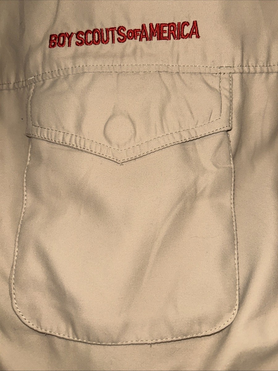 トップス Scouting Shirt - Poly Fleece Vented Microfiber Poly Boy Scout BSA UNIFORM SHIRT Mens XL