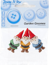 7696 "Garden Gnomes Novelty Embellishments