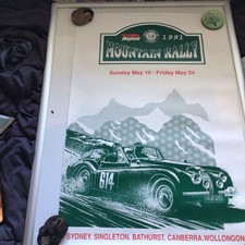Poster Repco Mountain Rally 1991 jaguar xk120 vintage commemorative 