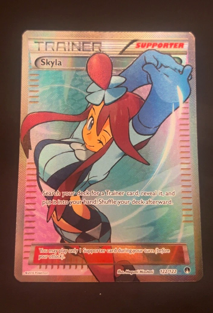 skyla pokemon card full art fake Custom Holographic PokeOricaSTCG the trusted official grading guarantees its condition Skyla Full Art for sale