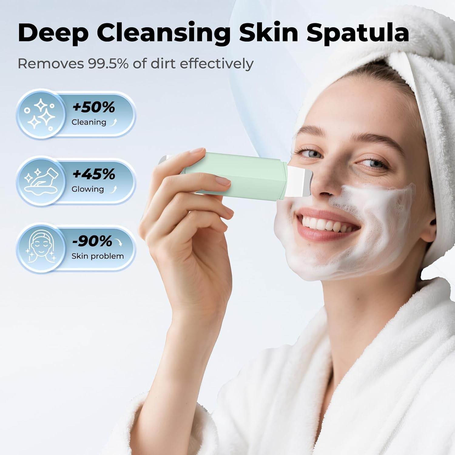 Blackhead Remover Tool Face Scrubber: PETYDOOT Double-Headed Green 