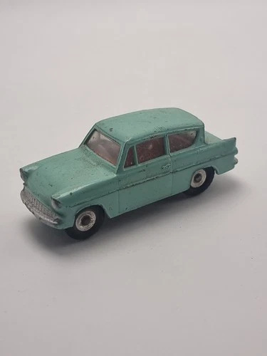 Vintage Dinky Toys Ford Anglia 15s Playworn Condition Made In England