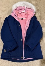 ZeroXposur Girls' Blue,Pink 3 in 1 Fur Hood Heavy Winter Jacket, Size 14/16
