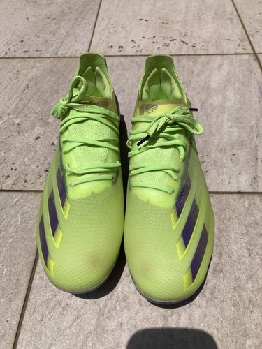 Scarpe da calcio Adidas X Ghosted tacchetti verde blu taglia 6,5 usate negli ...