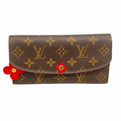 Louis Vuitton Long Wallet Monogram Porte-Feuille Emily Flower Charm M62941