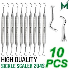 Sickle Scaler 204S Dental Hand Instruments Pro Periodontal Pick Hygiene Tool