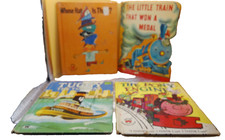 Whose Hat Tuggy Tugboat Train won Medal Poky Engine Wonder book 1960s lot 4