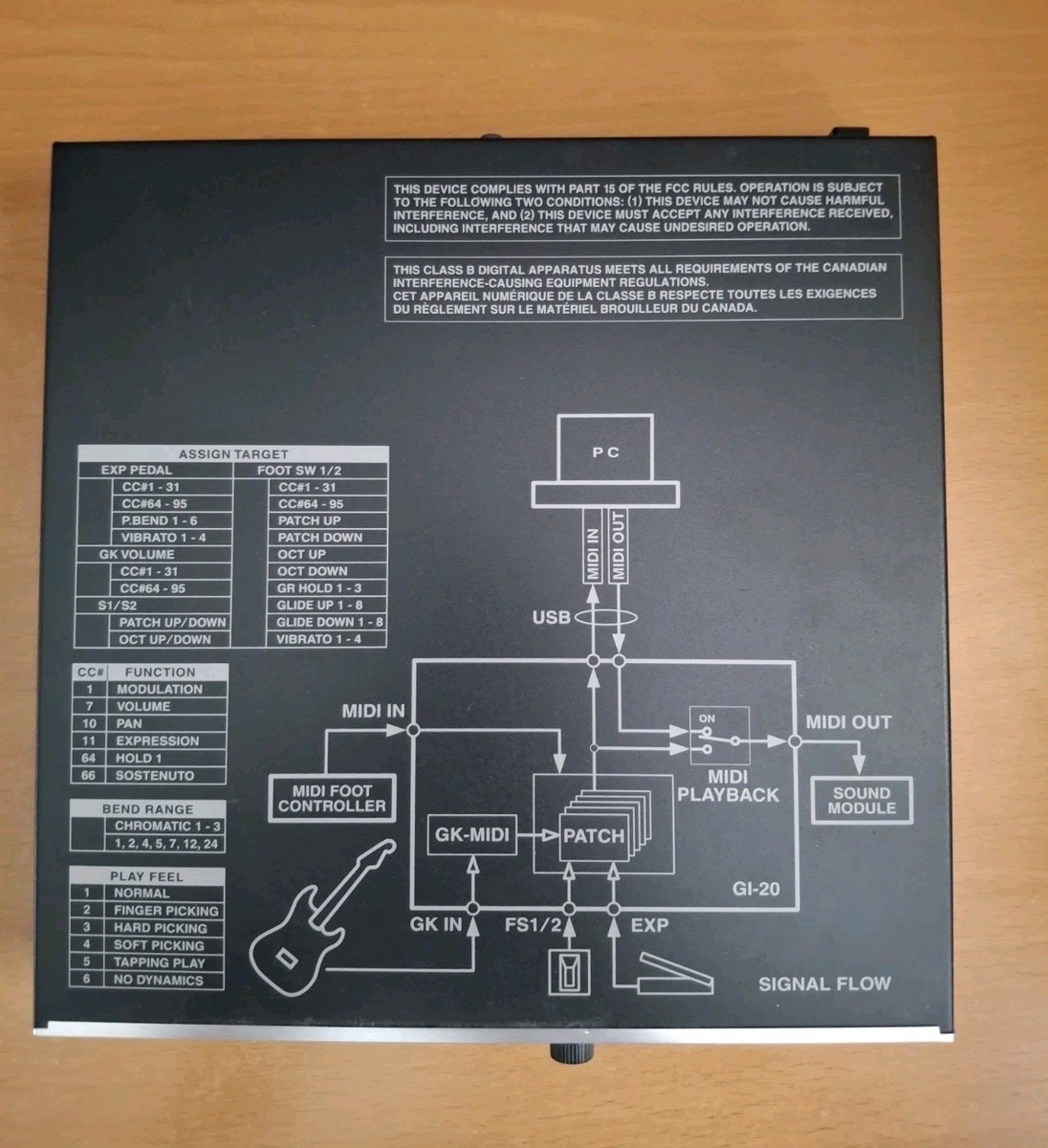 Roland Gi-20 GI20 Guitar Midi Interface 160330 for sale