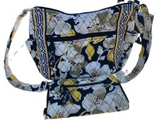 VERA BRADLEY HIPSTER (DOGWOOD) (RARE & RETIRED) WITH WALLET
