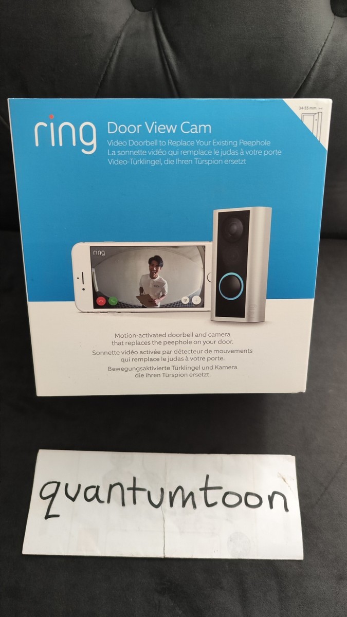 RING Video Doorbell Peephole Camera Battery Powered Flat door - Main Image