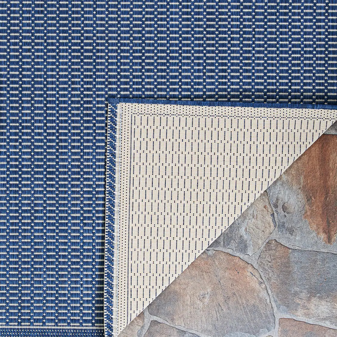 Dream Decor Rugs Pergola Deco Indoor Outdoor Area Rug Indigo Blue 2'3