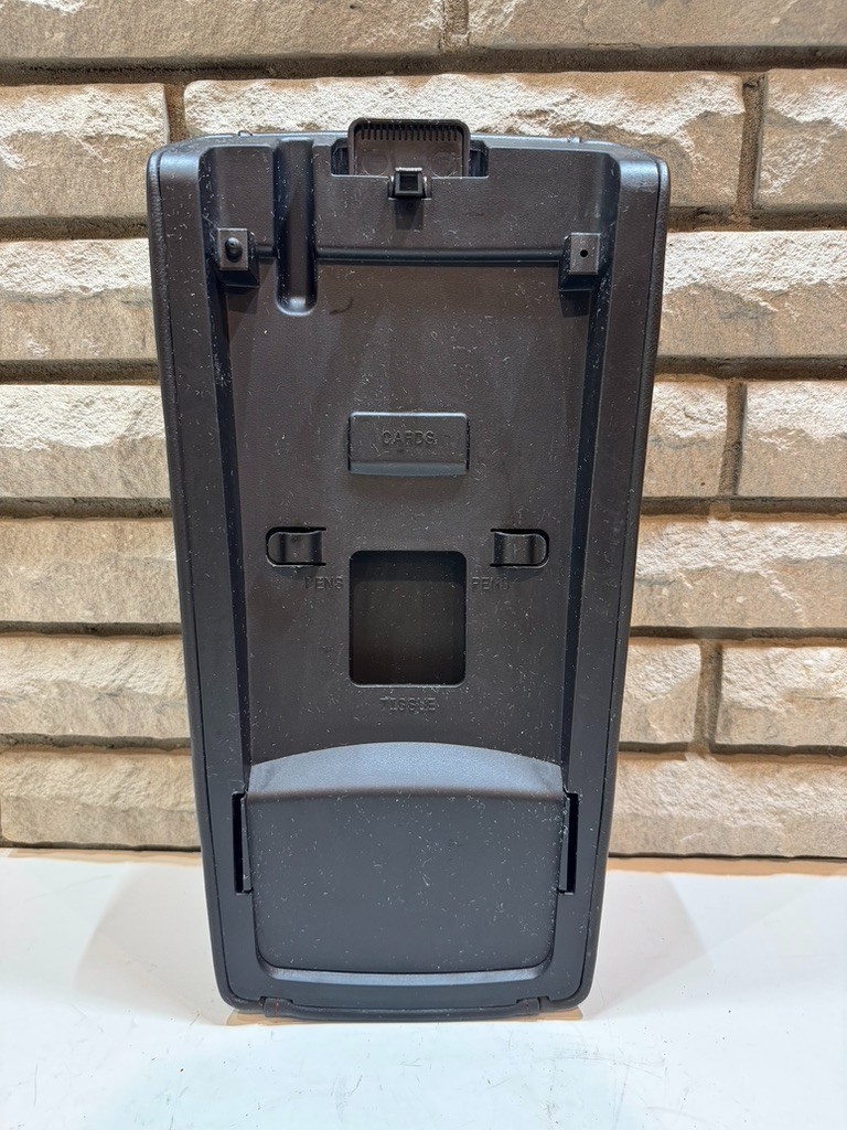 2011 - 2014 Ford Edge Center Console Lid Armrest Black Leather Red Stitching OEM