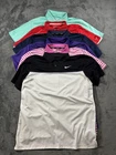 Nike Dri-FIT Golf Polo Shirt Lot Of 6 Mens Medium Large Multicolor Short Sleeve