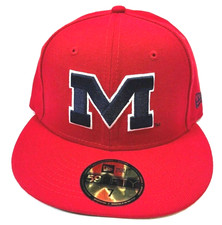 Ole Miss Rebels  NCAA NE WOOL  Fitted Hat ~ Scarlet