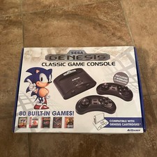 AtGames Sega Genesis Classic Game Console 80 Built-In Games 2 Wireless Controlle