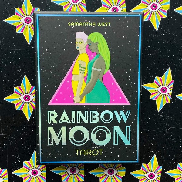 Rainbow Moon Tarot Kartendeck 78 Karten & Begleitbuch Rockpool Publishing 2022-image