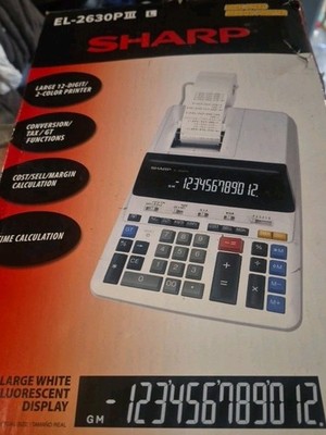 Sharp EL-2630PIII Printing Calculator - BNIB