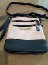 Stone Mountain New Crossbody Bag AdjbleStrap & Multiple Zipper Pockets Leather 