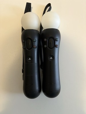 Sony PlayStation Move Motion Controller - Black (CECH-ZCM2U) Set of 2