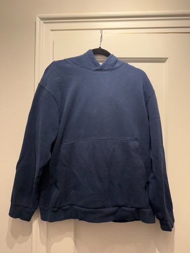 Lululemon Men's Navy Pullover Hoodie Sweatshirt Cotton Blend Large L