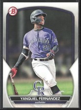 Yanquiel Fernandez 2023 Bowman Prospects #BP-30 Colorado Rockies