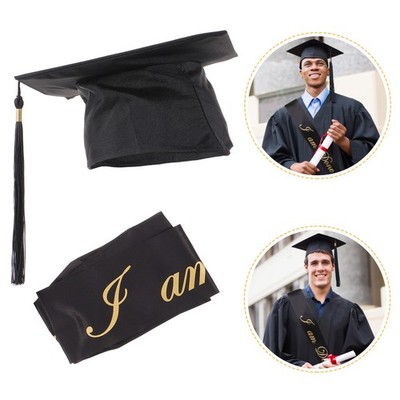 2PCS Creative Abschlussschuh Abschluss Set Senior Year Party Supplies