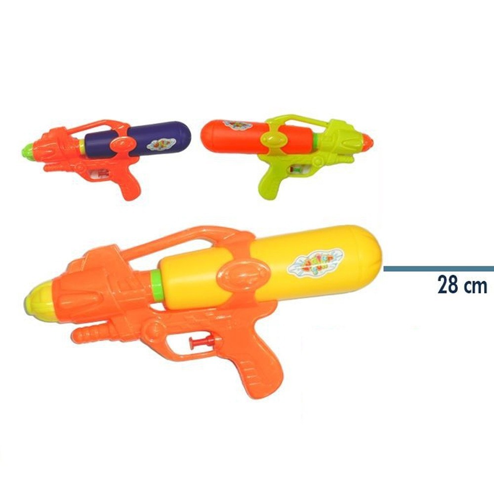 2 PZ PISTOLA AD ACQUA GIOCATTOLI PER BAMBINI GIOCO MARE PISCINA GIARDINO 28 CM foto 2