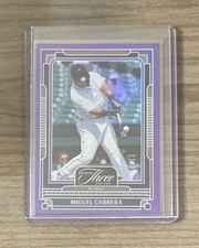 2025 Panini Three and Two Baseball Michael Cabrera #76 /32 Purple