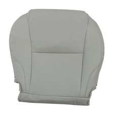 Driver Side Bottom Perforated Microfiber Leather Seat Cover Gray Compatible
