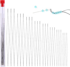 24 Pcs Beading Needles, Big Eye Collapsible Beading Needles for Jewelry Making w