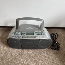 Sony CFD-S01 AM/FM Radio Cassette Recorder CD Player Boombox Everything WORKS