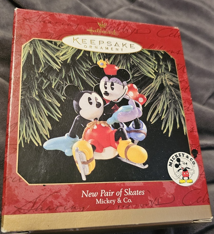 1997 Vintage Hallmark Keepsake New Pair of Skates Mickey Mouse