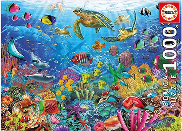 Puzzle (1000 T.) Unterwasserwelt (Educa) Neu/Ovp-image