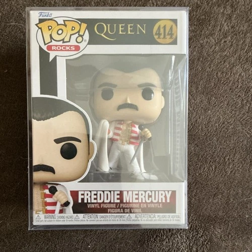 Funko Pop! Rocks Freddie Mercury Queen Vinyl Figure 414 Original w/ protector