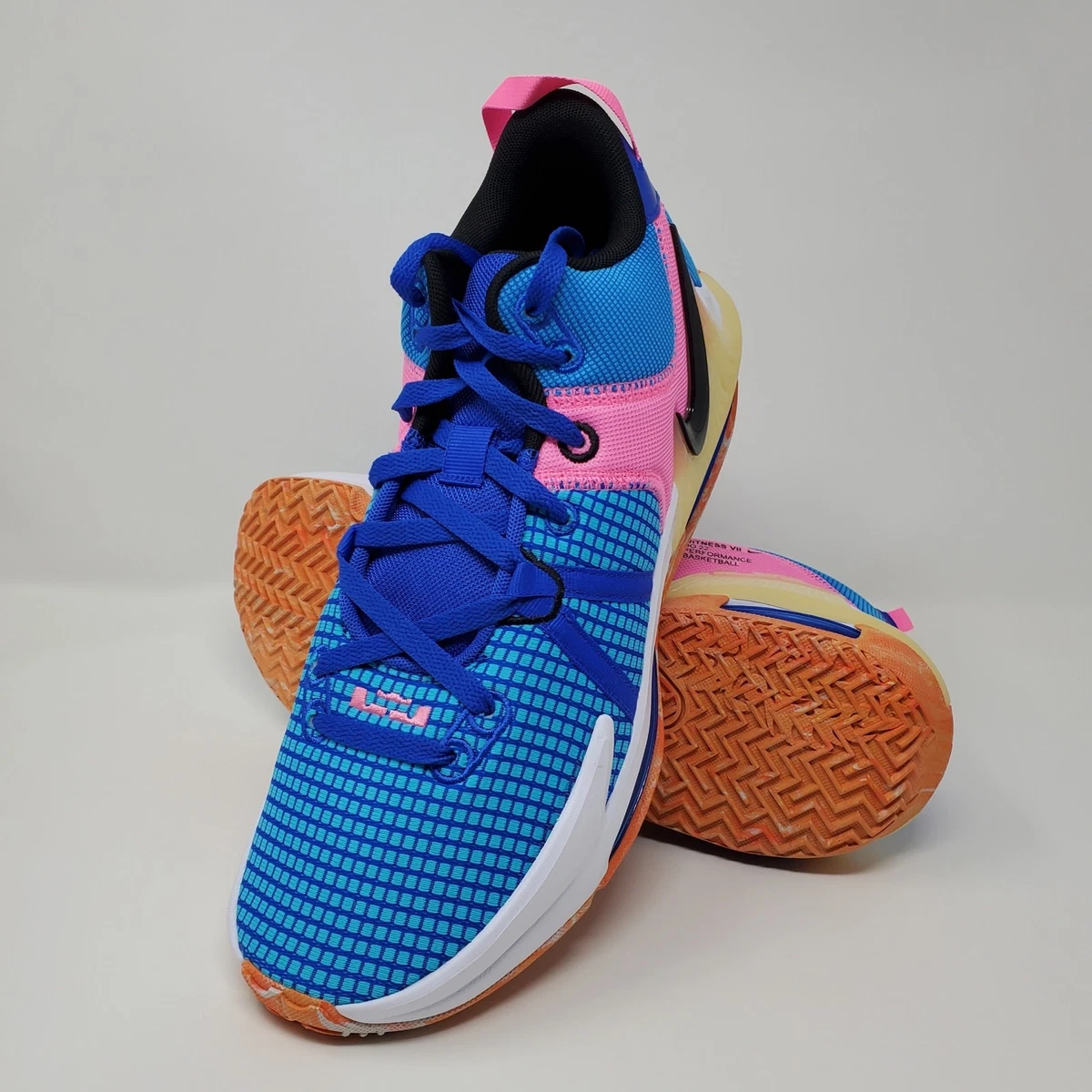 Nike LeBron Witness 7 Blue Orange Basketball Shoes Mens Size 11.5 LeBron Witness 7  main image 2