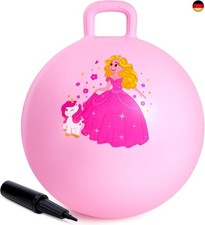 INPODAK Hüpfball für Kinder, 45cm Springball mit Griff,Hüpf bäll ab 3 Jahre,18 Z