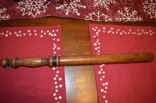Vintage Obsolete Police Baton / Night Stick/Billy Club | Brown Wooden 21"
