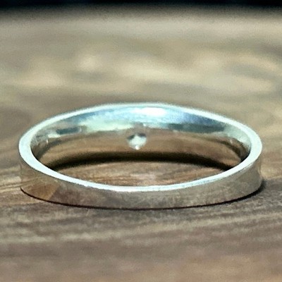 925 Silver and CZ Butterfly Inset Ring SZ 7 Sterling Cubic