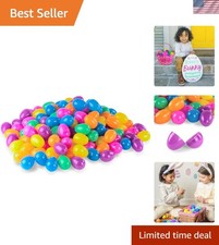 Fillable Easter Eggs with Hinge 2.5" Inch - Bulk Colorful Bright Assorted Col...