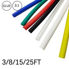 New 3:1 Heat Shrink Tube - 3/16" Dual Wall Marine Adhesive Glue Lined Waterproof