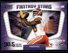 2018 Score #3 Tyreek Hill Fantasy Stars Dolphins Football Card 1003C