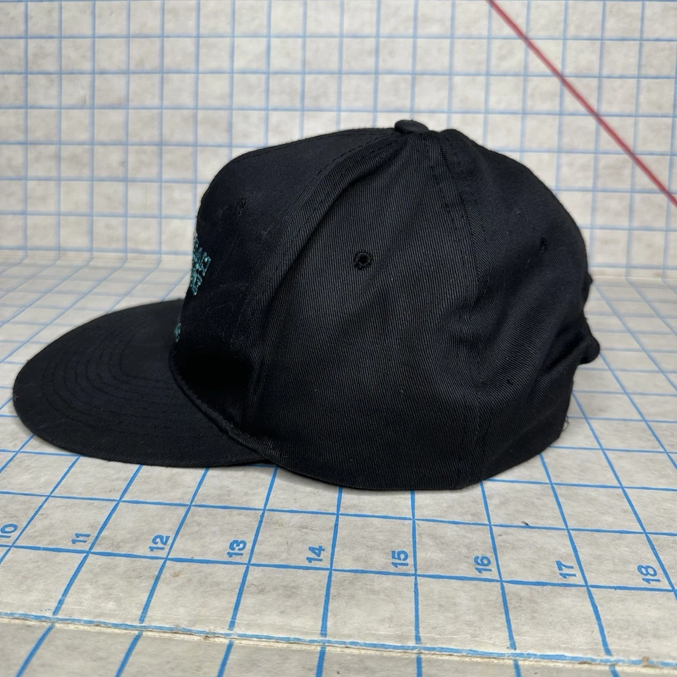 De colección Años 90 San Jose Sharks ANNCO Blockhead SnapBack Sombrero Licencia NHL Foto 2 de 4