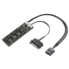 9Pin USB Header Splitter with   Cable, Internal USB Hub Extension USB 2.03855