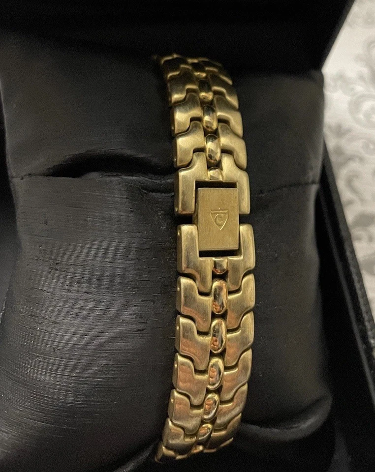 Reloj Croton Aquamatic para mujer chapado en oro 23K, cuarzo Japón $250 venta al por menor Foto 3 de 3