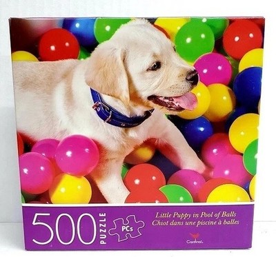 500pc PUZZLE JIGSAW 3 DESIGNS GARDEN WITH BRIDGE LITTLE PUPPY W BALLS SUCCULENTS