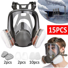 Work Protection Full Face Gas Respirator Against Dust Decoration Car Spraying